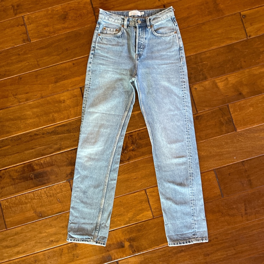 & Other Stories Straight Leg Jeans - Light Medium Wash